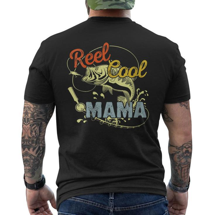 Retro Reel Cool Mama Fishing Lover For Women Men's Back Print T-shirt