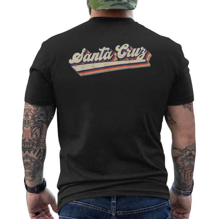 Retro Santa Cruz California Saying - Surfer Mens Back Print T-shirt
