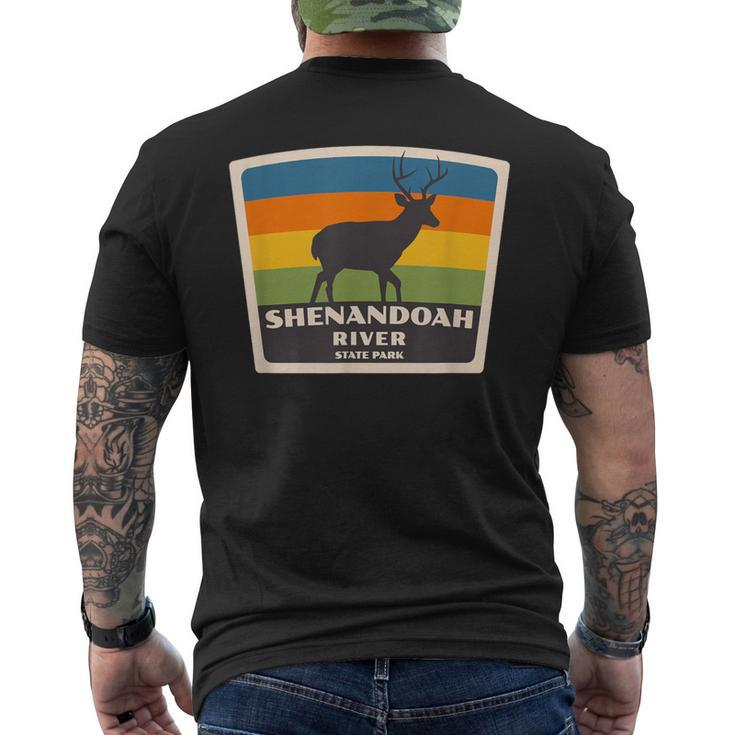 Retro Shenandoah River State Park Virginia Deer Va Souvenir Men's T-shirt Back Print