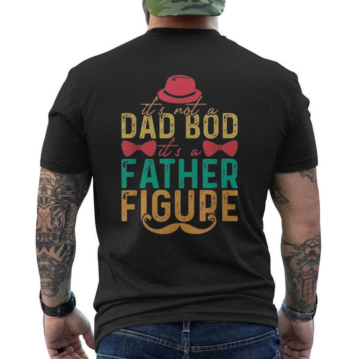 Retro Vintage Its Not A Dad Bod Its A Father Figure  Mens Back Print T-shirt
