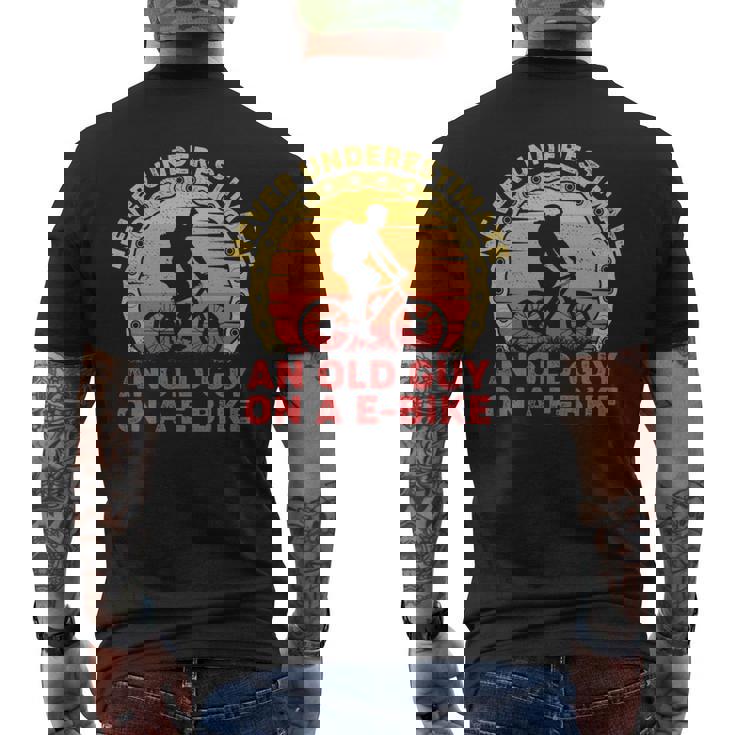 Mens Vintage Never Underestimate An Old Guy On A Bicycle Biker T-Shirt Mens Vintage Never Underestimate An Old Guy On A Bicycle Biker T-Shirt