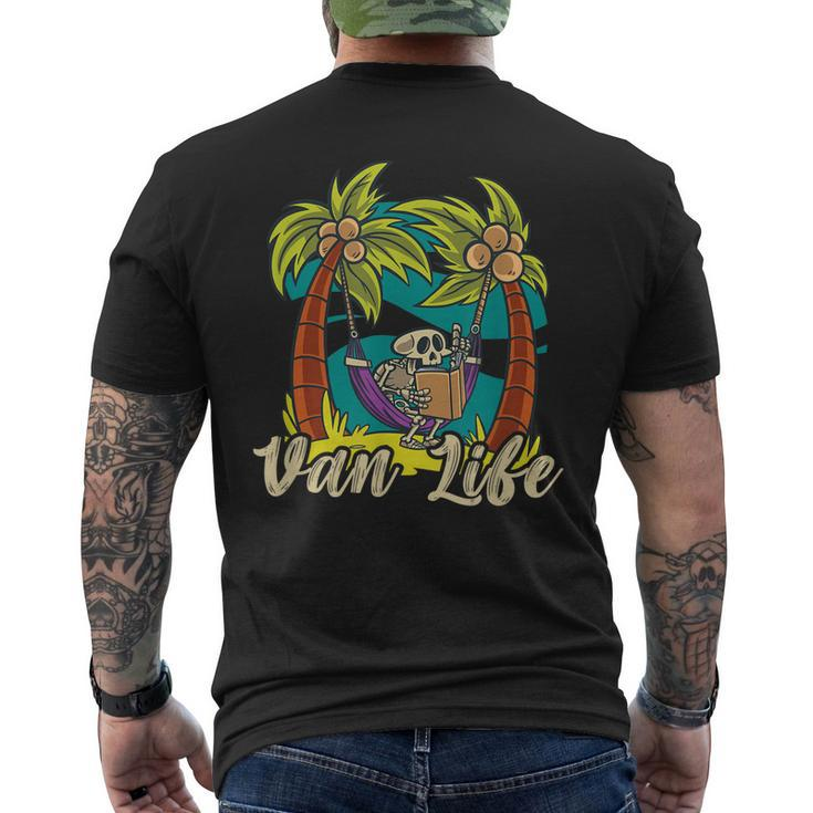 Retro Vintage Van Life Is The Real Adventure  Mens Back Print T-shirt