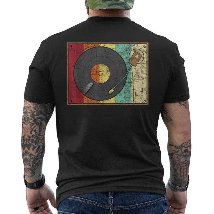 Retro Vintage Vinyl Record Player - Turntable Music Lover  Vinyl Funny Gifts Mens Back Print T-shirt
