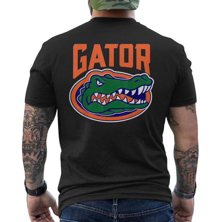 Retro We Won't Back Down Blue And Orange Gator For Women Men's T-shirt Back Print