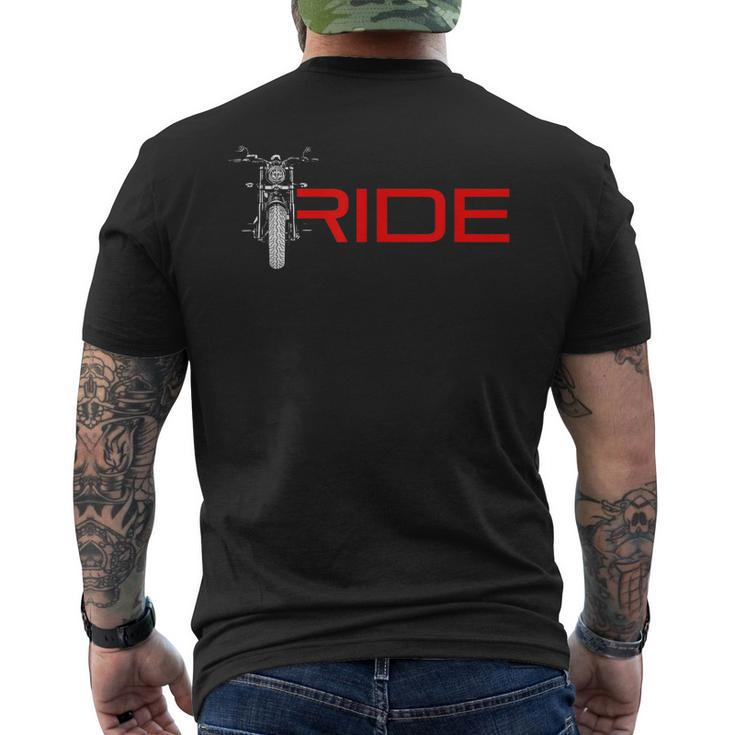 Ride Motorcycle Apparel Motorcycle Men's Back Print T-shirt