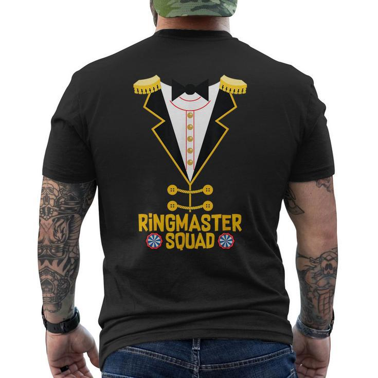 Ringmaster Squad Funny Circus Theme Birthday Party Costume Mens Back Print T-shirt