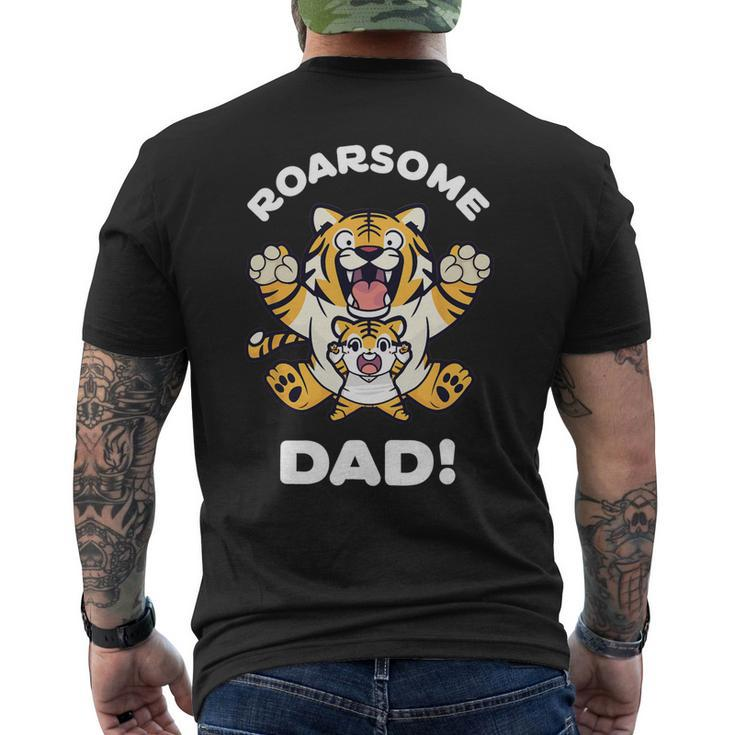 Roarsome Dad Funny Tiger Lover Father Daddy Mens Back Print T-shirt