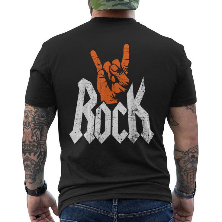 Rock And Roll Rock Music Rock Music Lover Men's T-shirt Back Print
