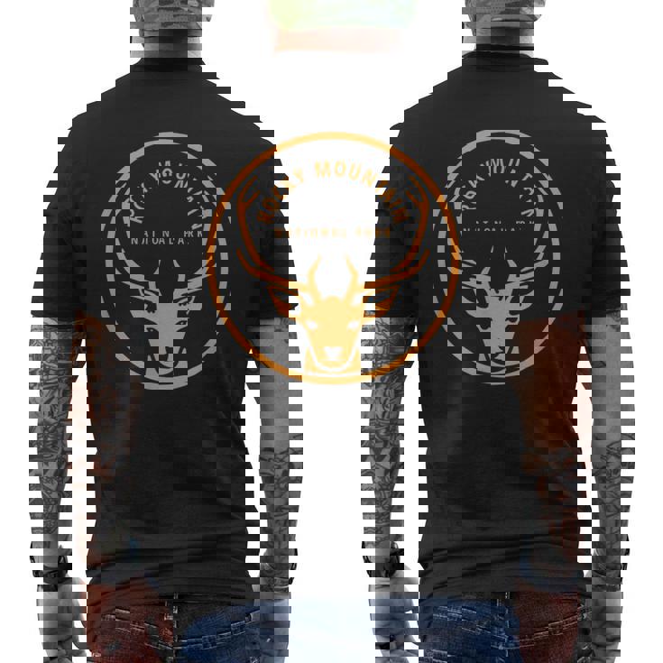 Rocky Mountain National Park Vintage Elk Souvenir Retro Men's T-shirt Back Print