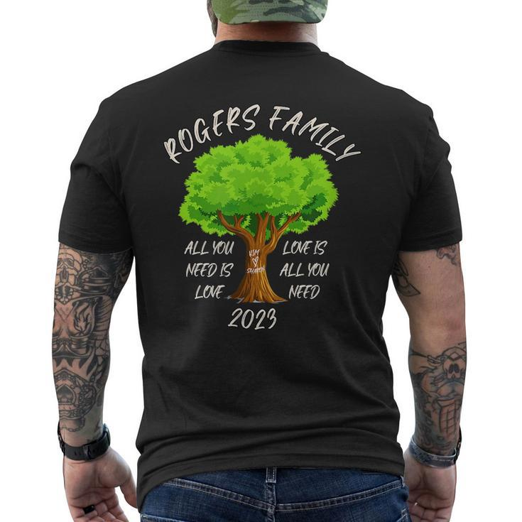 Rogers Reunion 2023 Rogers Funny Gifts Mens Back Print T-shirt