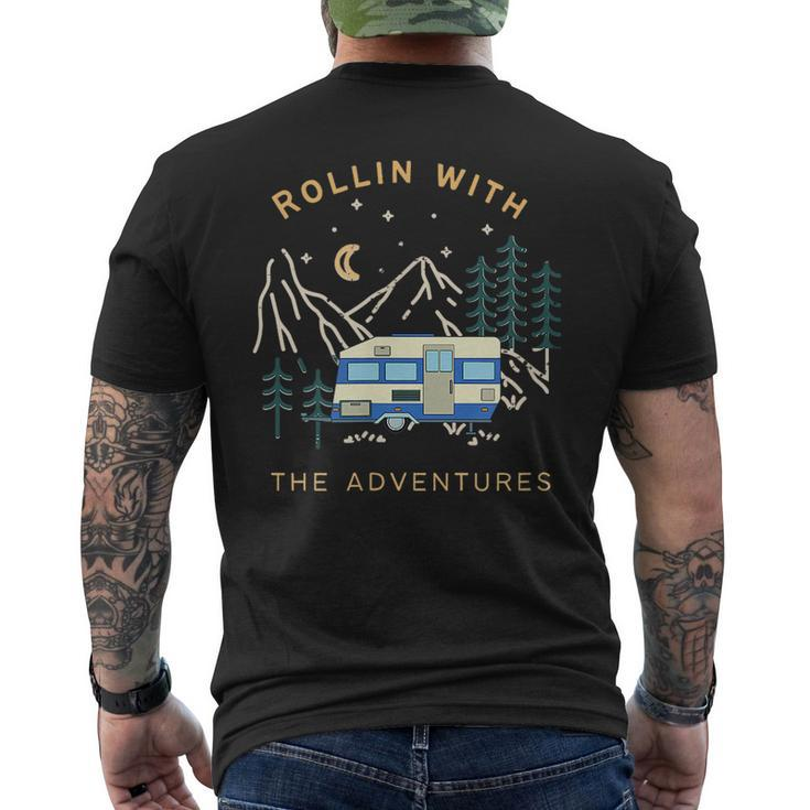 Rolling With The Adventures Embrace The Journey Mens Back Print T-shirt