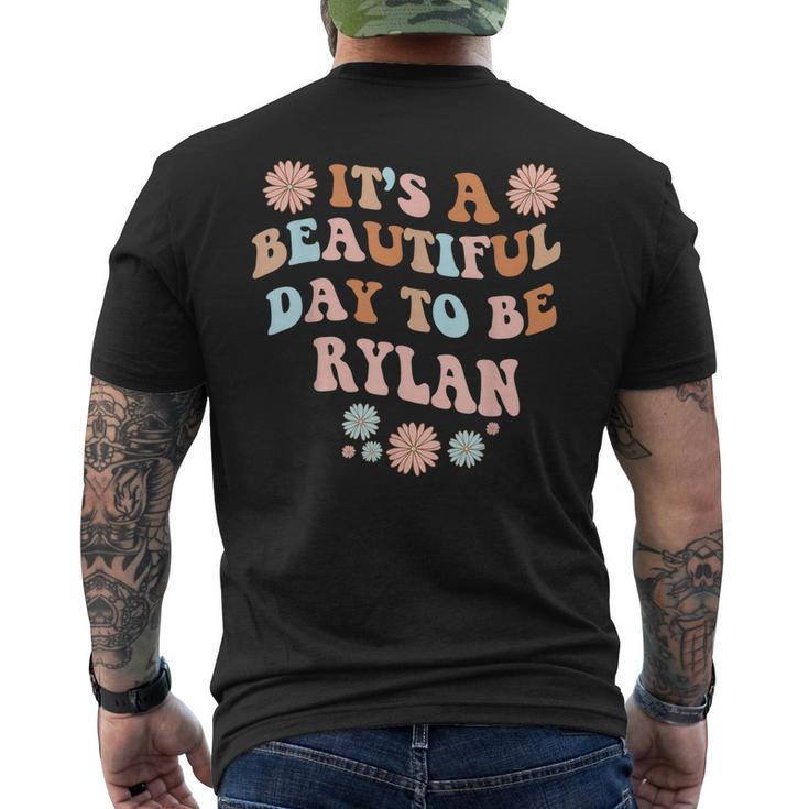Scrapbook Rylan Name Rylan Personalized Name Beautiful Day Rylan Birthday Men's Back Print T ...