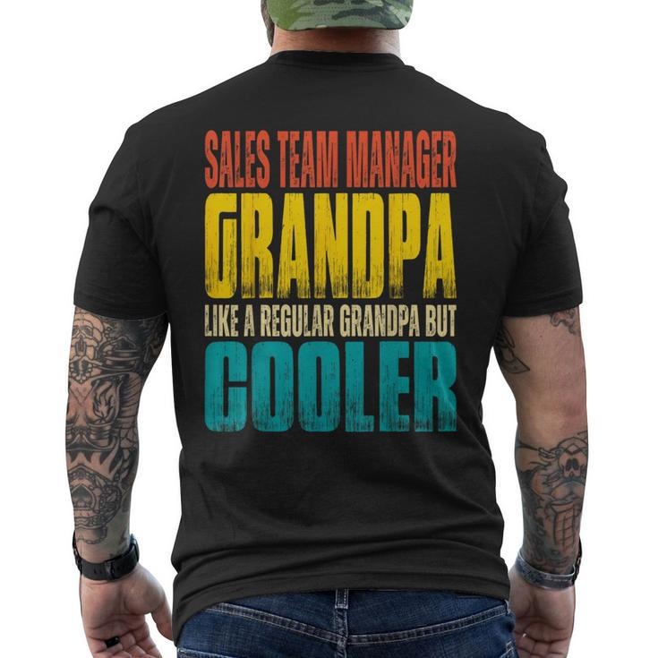 Sales Team Manager Grandpa - Like A Grandpa But Cooler  Mens Back Print T-shirt