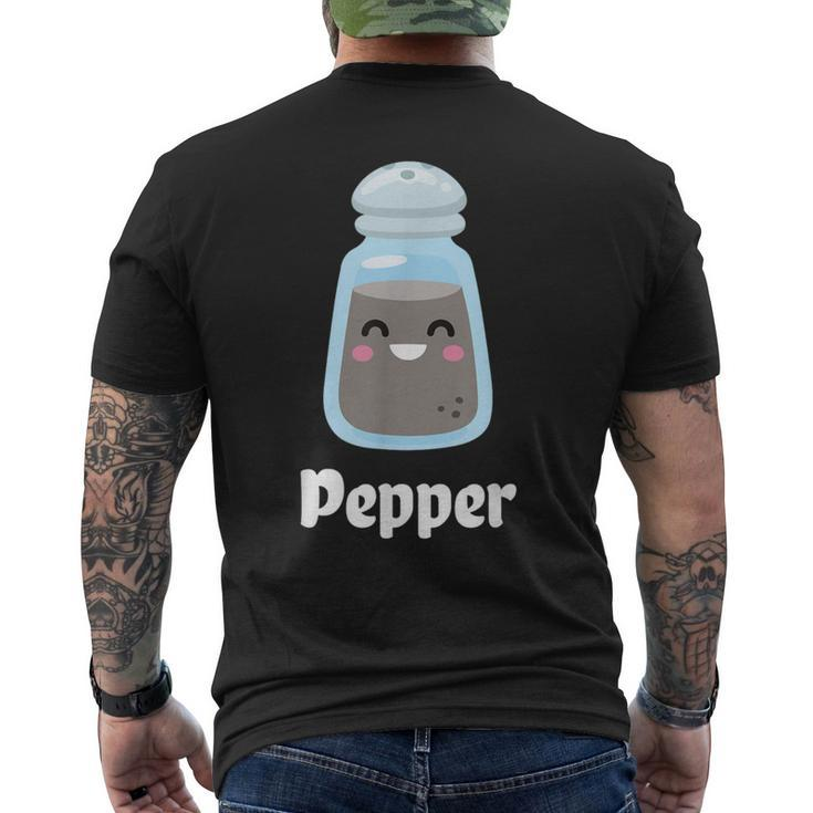 Salt & Pepper Matching Couple Halloween Best Friends Cute Men's T-shirt Back Print