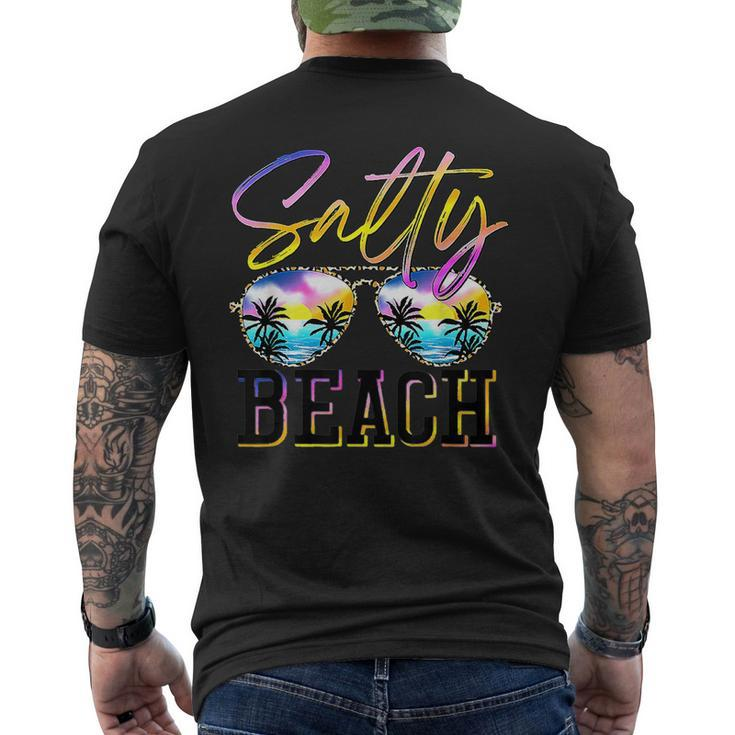Salty Vibes Beach Vacation Summer Good Vibes  Vacation Funny Gifts Mens Back Print T-shirt