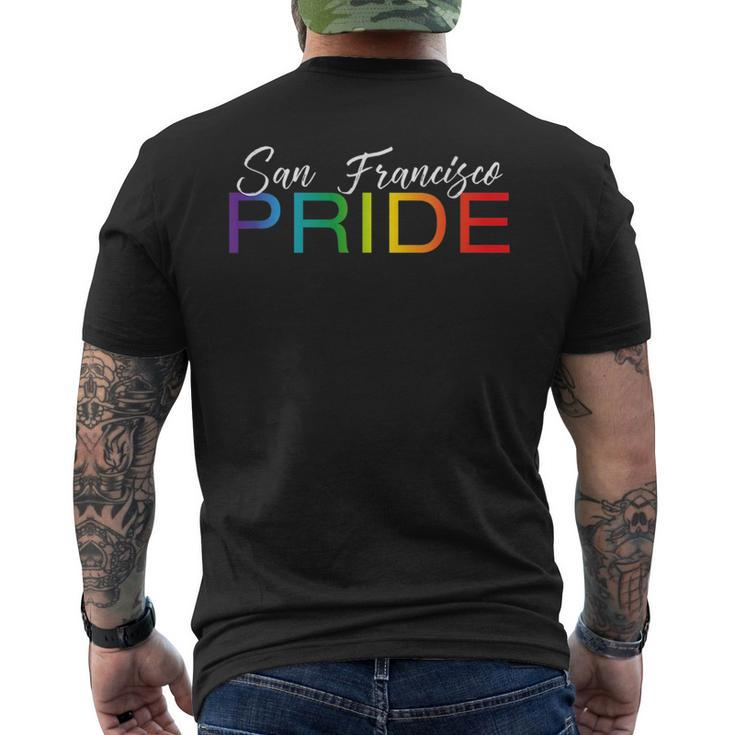 San Francisco Pride  Cute Gay Pride Month Gift  Mens Back Print T-shirt