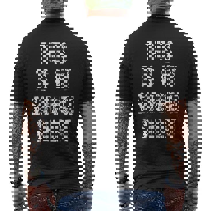 This Is My Sarangi Sarangi Player Men's T-shirt Back Print
