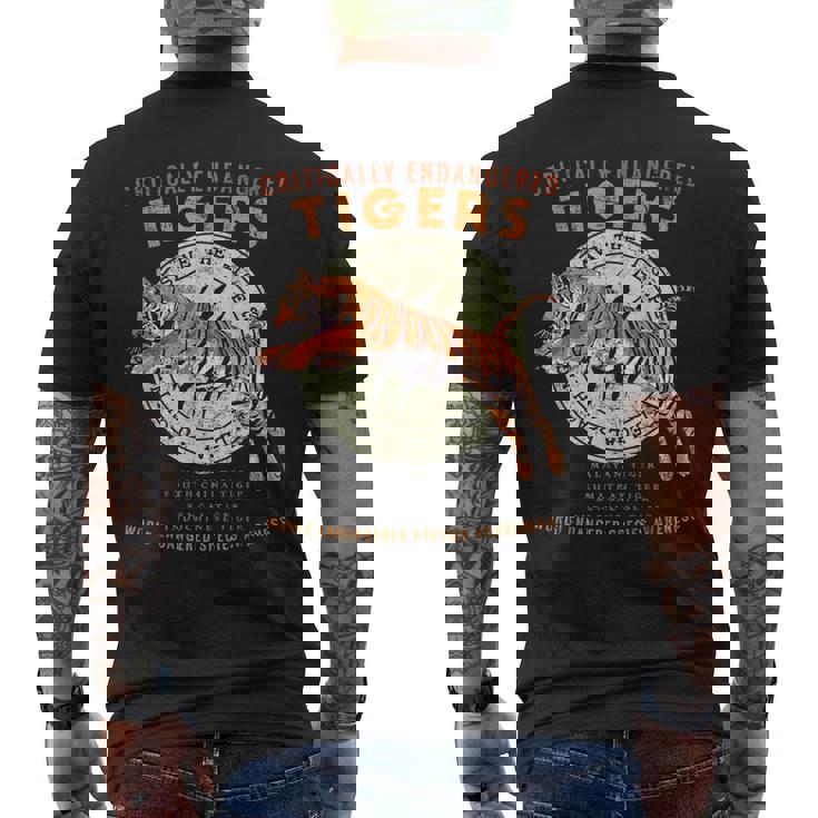 Save The Tigers Men's T-shirt Back Print