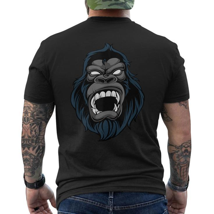 Scary Ape Face Halloween Monkey Animal Cool Easy Costume  Mens Back Print T-shirt