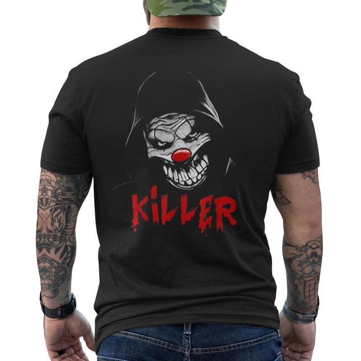 Scary Killer Clown  Mens Back Print T-shirt
