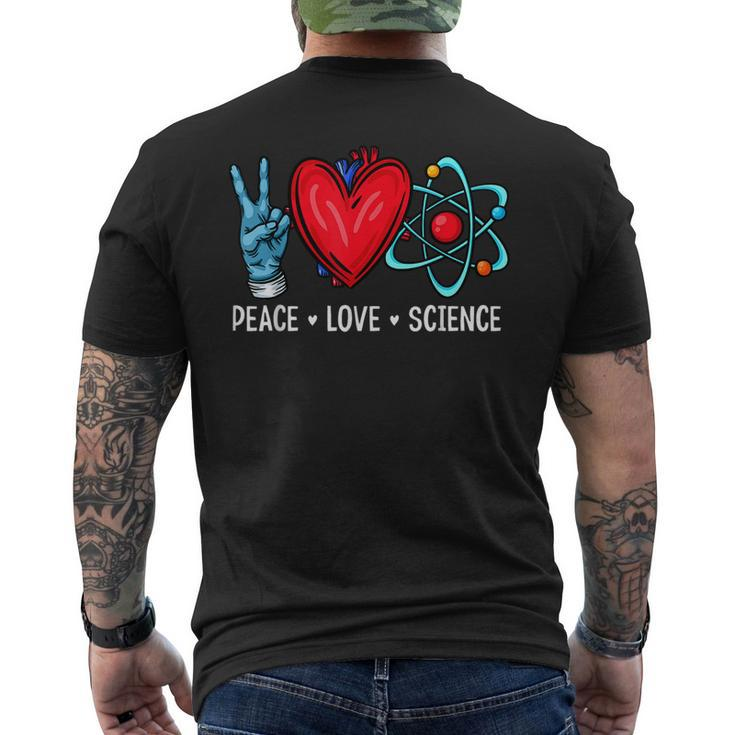 Science Lover Physics Biology Chemistry Love Science Men's T-shirt Back Print