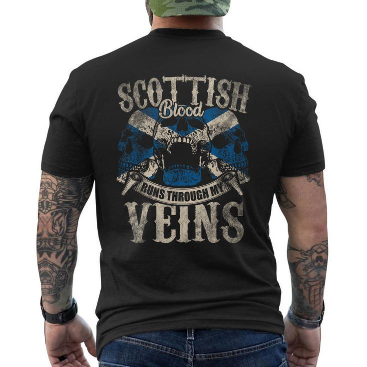 Scottish Blood Runs Through My Veins Men's T-shirt Back Print