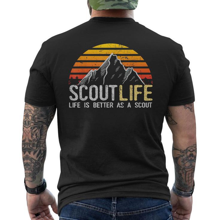 Scout Life And Life Is Better As A Scout  Scouting   Mens Back Print T-shirt