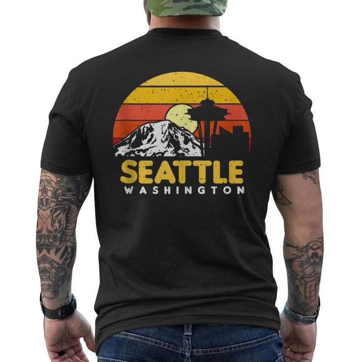 Seattle Washington Pnw Vacation Souvenir Gift  Mens Back Print T-shirt
