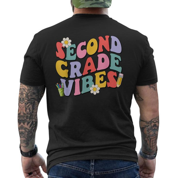 Second Grade Vibes Back To School 2Nd Grade Team 1St Day  Mens Back Print T-shirt