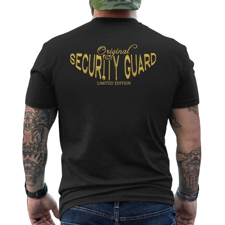 Security Guard Funny Job Title Worker Funny Security Guard  Mens Back Print T-shirt