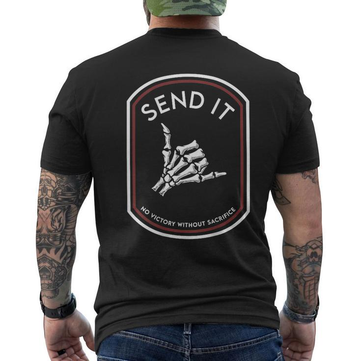 Send It No Victory Without Sacrifice On Back Men's T-shirt Back Print