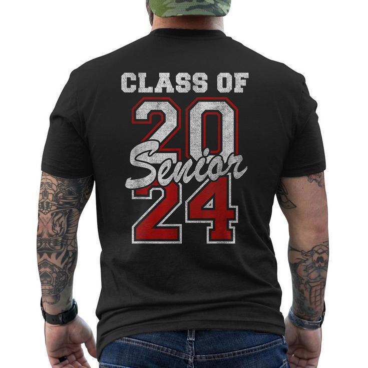 Senior 2024 Class Of 2024 Seniors Graduation 2024 Senior 24 Men's Back Print T-shirt