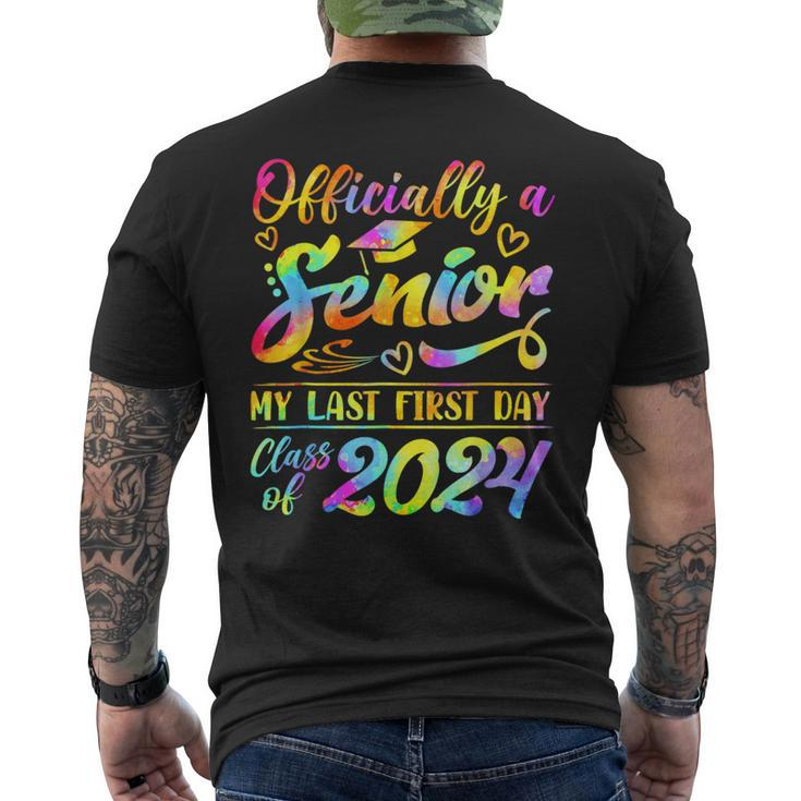 Senior Year 2024 Graduation Class Of 2024 My Last First Day Men's T-shirt Back Print
