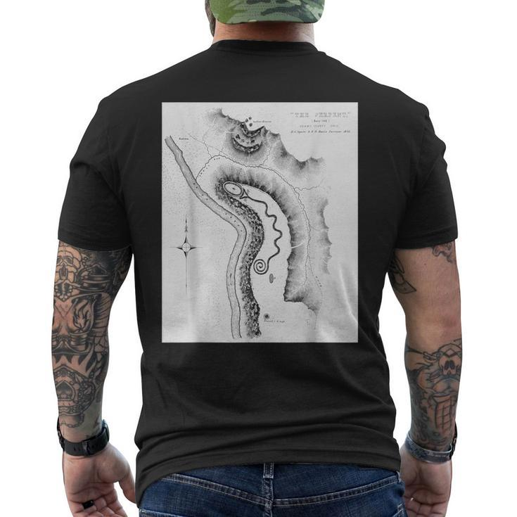 Serpent Mound Fort Ancient Adena Culture Ohio Men's T-shirt Back Print