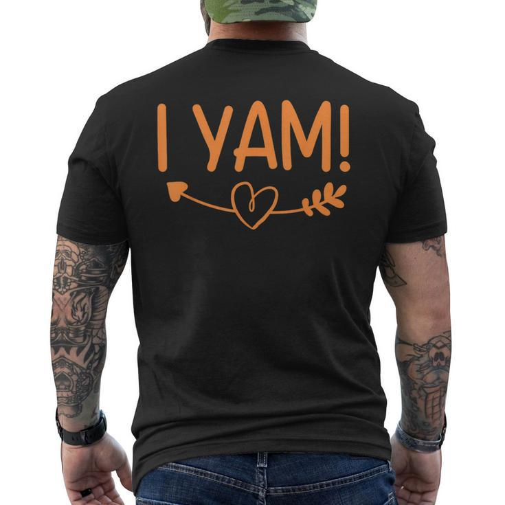 Shes My Sweet Potato I Yam Set Thanksgiving Couples Matching Men's T-shirt Back Print