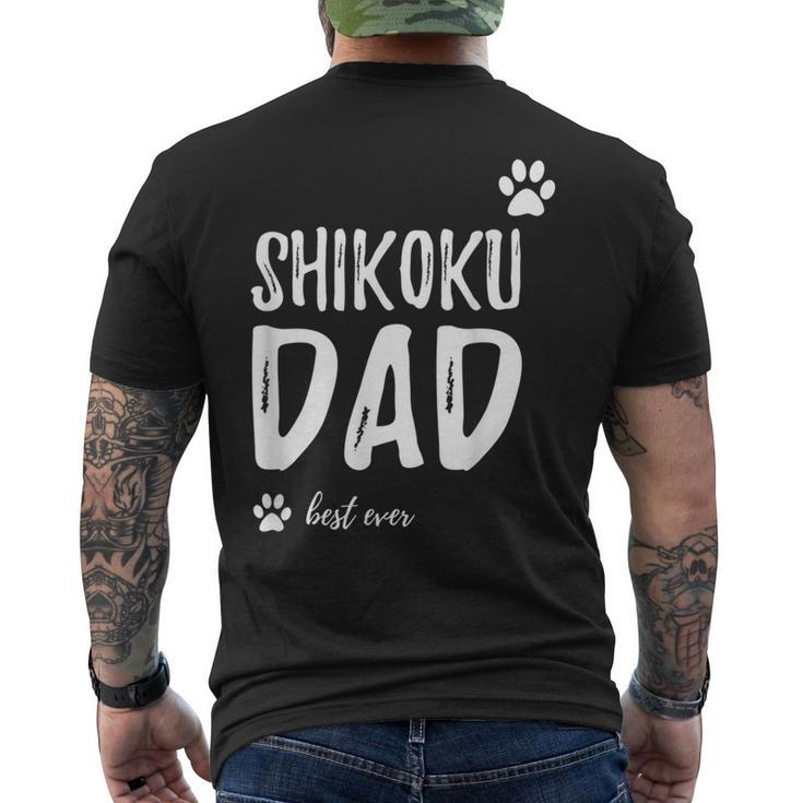 Shikoku Dog Dad Best Ever Idea Men's T-shirt Back Print