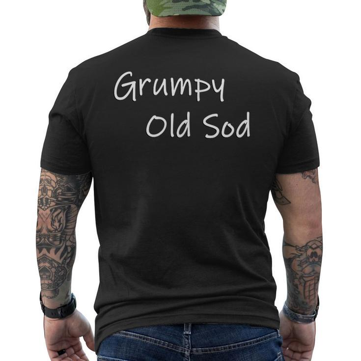 Silly Mens Grumpy Old Sod Birthday Retirement Men's Back Print T-shirt
