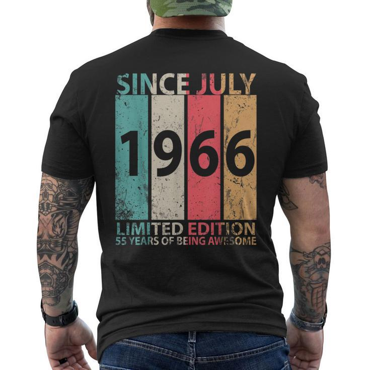 Since July 1966 Ltd Edition Happy 55 Years Of Being Awesome Mens Back Print T-shirt