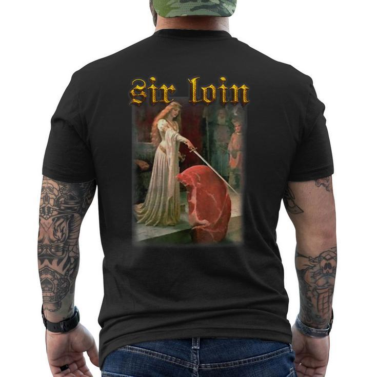 Sir Loin Sirloin Steak Men's T-shirt Back Print