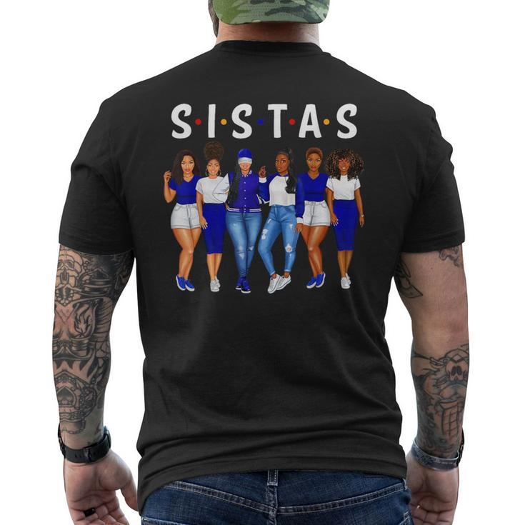 Sistas Melanin Queen Black History African Black Woman Magic Men's T-shirt Back Print