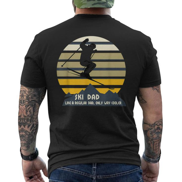Ski Dad Winter Sport Skiing Ski For Men Men's T-shirt Back Print