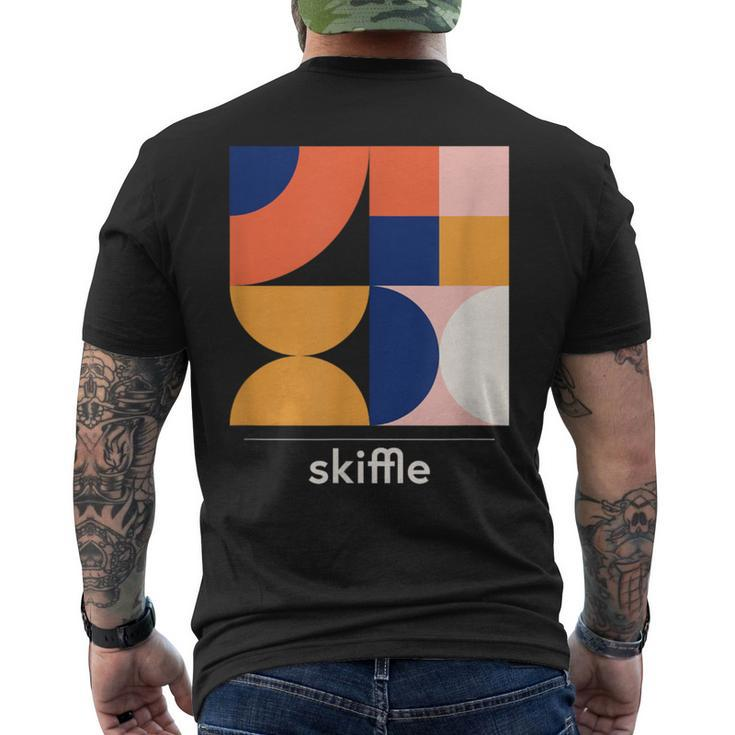 Skiffle Vintage Jazz Music Band Minimal Men's T-shirt Back Print