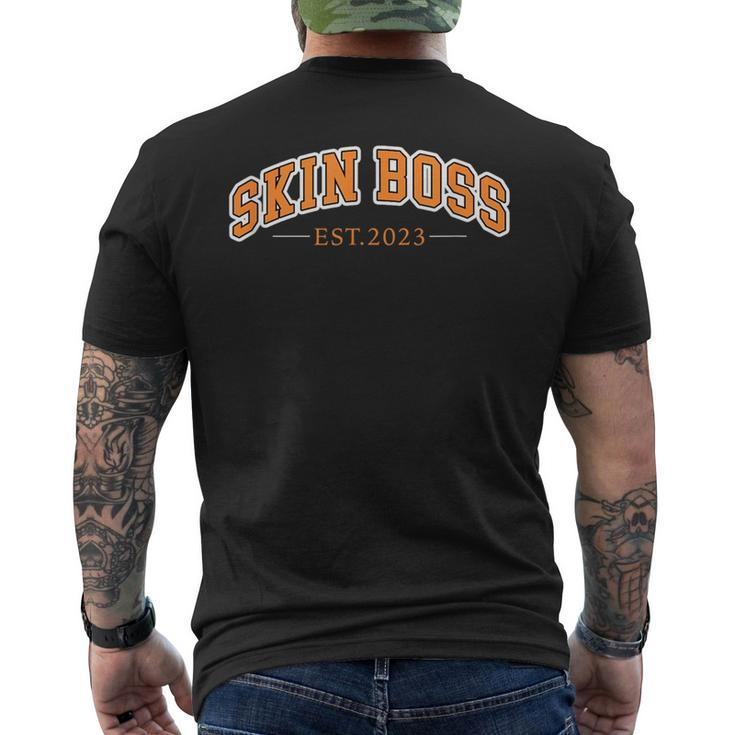 Skin Boss Est 2023 Future Esthetician Aesthetician Mens Back Print T-shirt