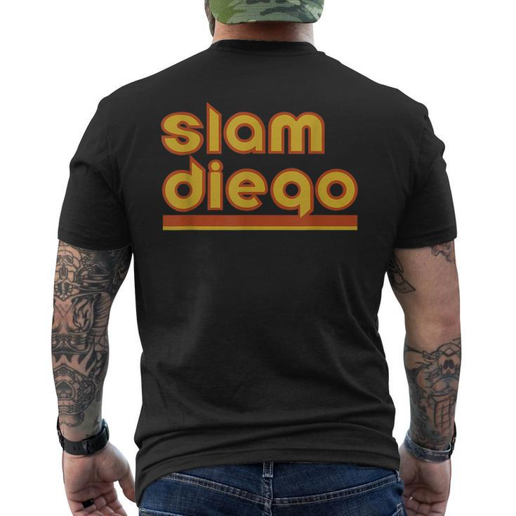 Slam Diego Funny Baseball Standard Baseball Funny Gifts Mens Back Print T-shirt