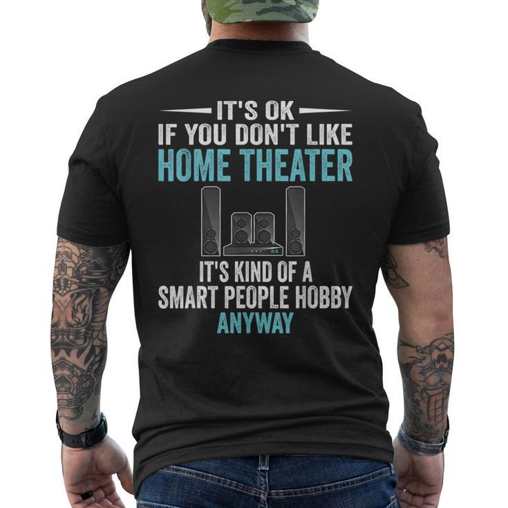Smart People Hobby Home Theater Drama Club Lover Men's T-shirt Back Print