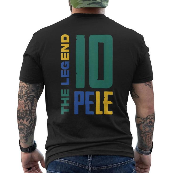 Soccer Lovers- The Legend Pelé -Football Lovers -Best Player  Mens Back Print T-shirt
