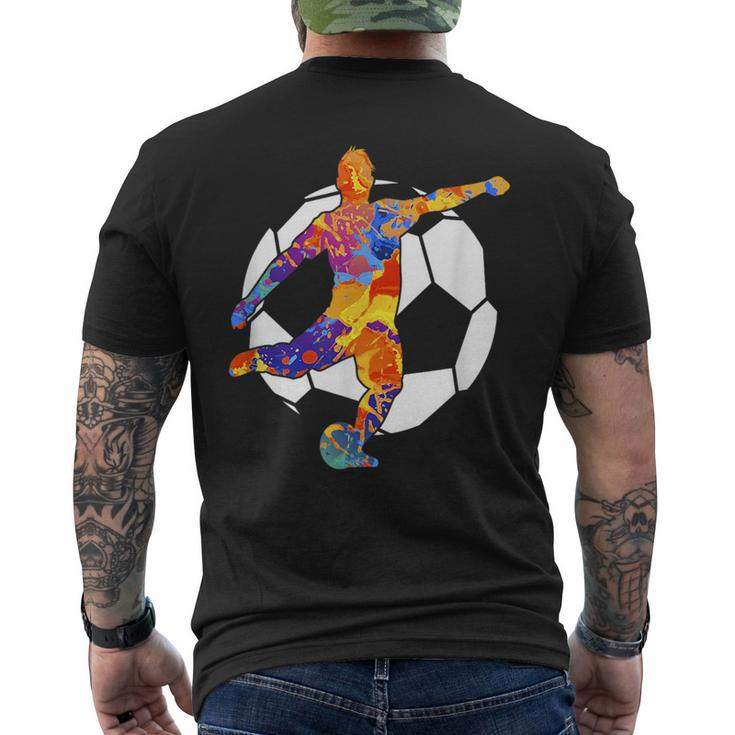 Soccer Player Sports Graphic Soccer Graphic Men's Back Print T-shirt
