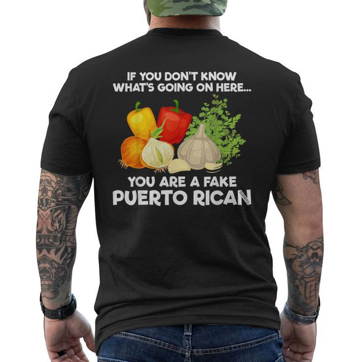Sofrito Puerto Rico Puerto Rican Sofrito Meme Men's T-shirt Back Print