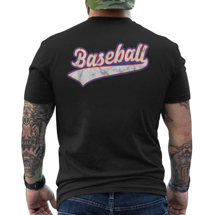 Softball Baseball Homerun Baseball Pitcher Sport Men's T-shirt Back Print