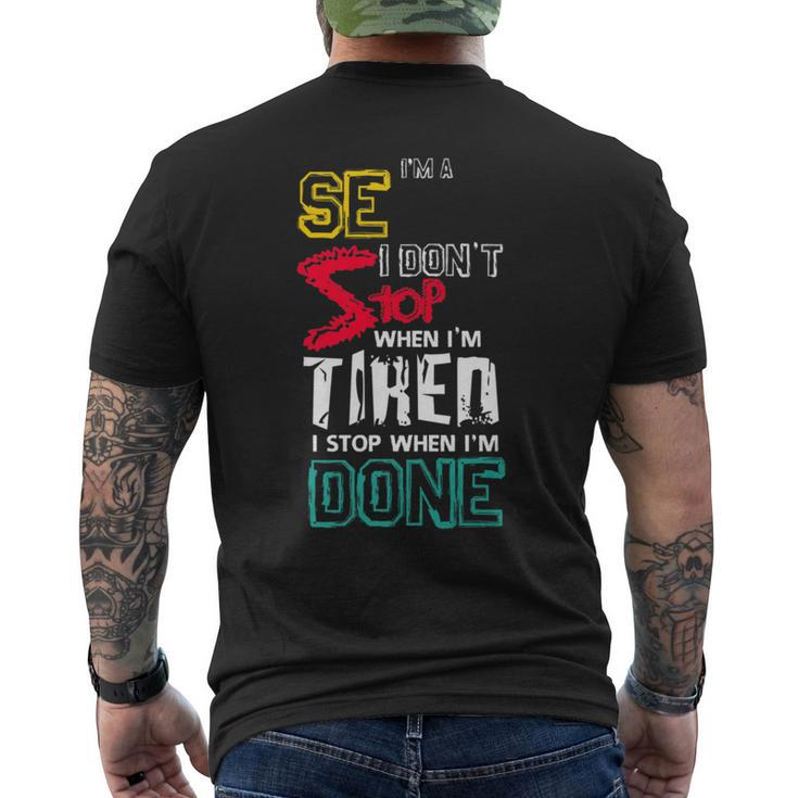 Solutions Engineer Men's T-shirt Back Print
